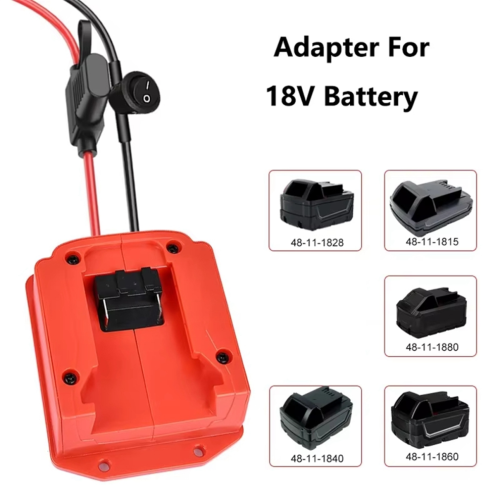 18V litiumjonbatteri biladapter för 1