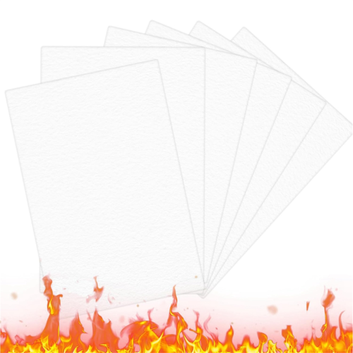 12 Pcs High Temperature Gasket Paper, Fireproof Insulation Sheet