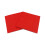 1 Packung einfarbig bedruckte Papierservietten (rot) 1