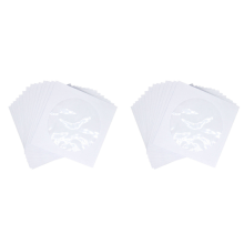Soporte para sobres de papel para DVD y CD con ventana transparente, paquete de 100