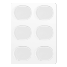 Juego de 6 silenciadores para caja de tambor, accesorios de percusión (transparentes)
