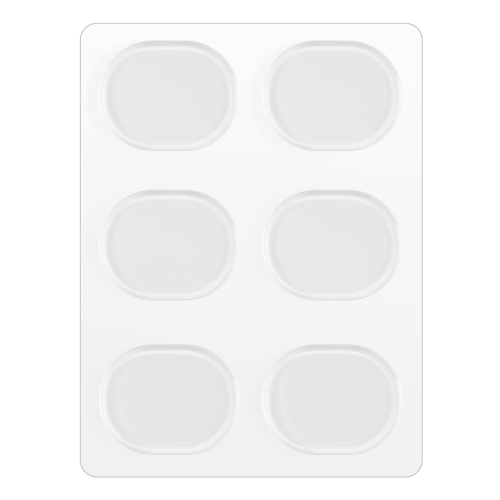 Set van 6 dempers voor snaredrums (transparant)