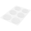 Set van 6 dempers voor snaredrums (transparant) 3