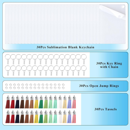 120 τεμάχια κενά μπρελόκ εξάχνωσης για χειροποίητα DIY 1