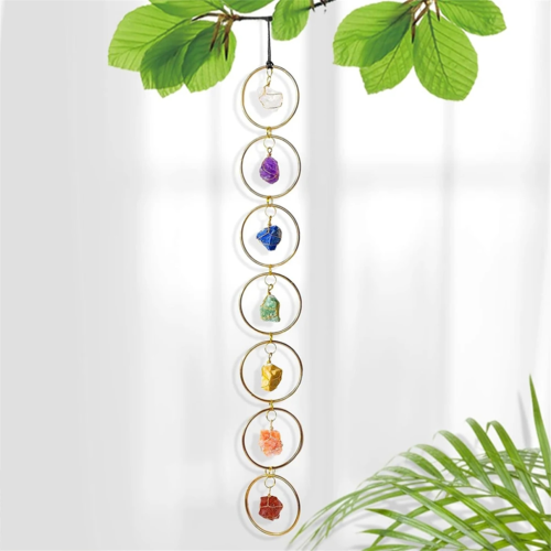Kristallen hanger met zeven chakra's 2