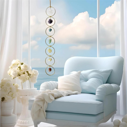 Kristallen hanger met zeven chakra's 1