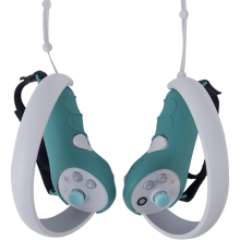 Funda de silicona para mando táctil de 4 VR, color verde