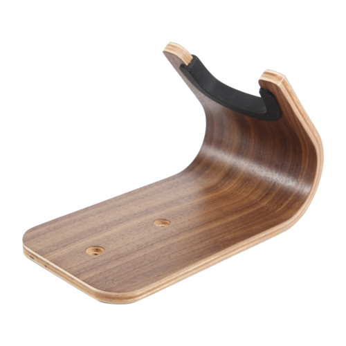 Support mural pour guitare et skateboard en bois courbé