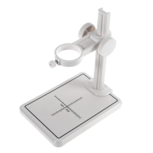 Soporte para microscopio con escala ajustable, soporte blanco