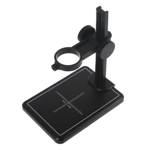 Soporte para microscopio con escala ajustable, soporte negro