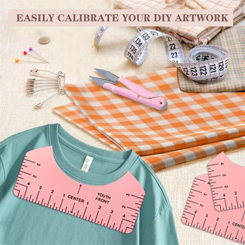 Universal Shirt Alignment Guides Shirt Precision Placement Tools 2