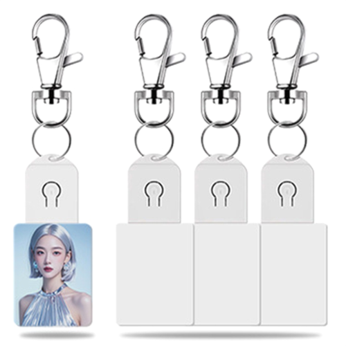 4PCS LED Sublimation Blank Keychain B