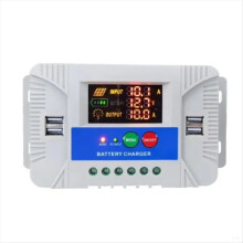 Controlador solar PWM Controlador de energía solar adaptativo con pantalla, B