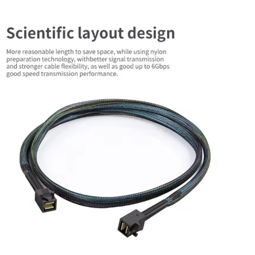 Καλώδιο Mini SAS SFF-8643 0,5 m, SFF-8643 σε 8643, για σκληρό δίσκο/SSD/ 1