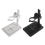 Soporte para microscopio con escala ajustable, soporte negro 2
