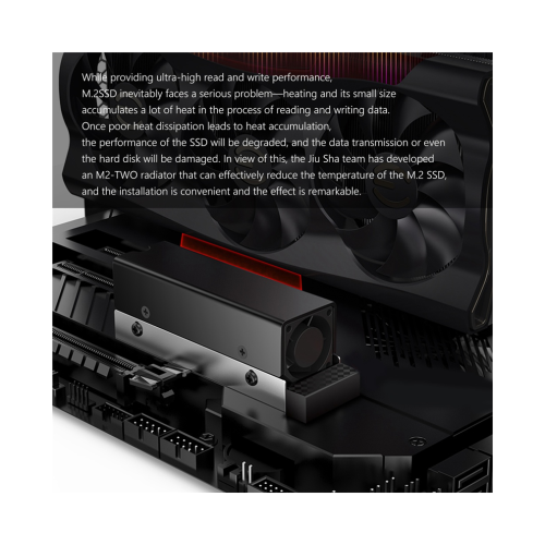 M.2 2280 SSD PCI-E NVMe Solid-State-Festplatten-Radiator-Kühler 2