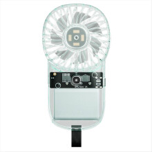 Mini ventilador de mano con velocidad ajustable y batería de 1200 mAh (morado)