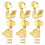 6-teiliges Gitarrenstimmwirbel-Set 2