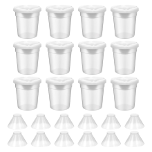 12-pack färgkoppar med lock för barn, spillfria färgkoppar för att lära sig