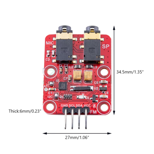 FM Frequency Modulation Transceiver Module 76-108.0MHz FM Broadcast 2