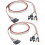 2 Stück ATX-Computergehäuse-Ein-/Ausschalterkabel mit 2 LEDs 1