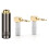 3.5mm L Shape Jack Gold Plated 90 Degree Angle Audio Plug Silver 1