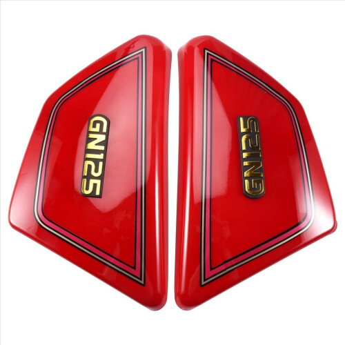 Cache latéral de batterie rouge pour moto GN125