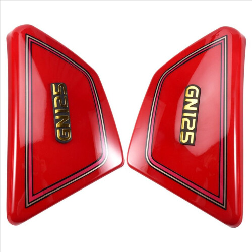 Cache latéral de batterie rouge pour moto GN125 2