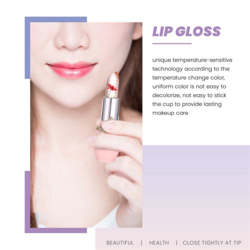Flower Jelly Magic Θερμοκρασία Αλλαγή Χρώματος Lip Balm Κόκκινο 2