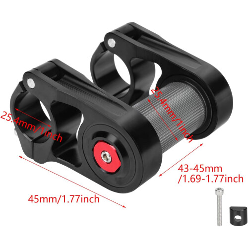 Bicycle handlebar extension, double shaft, adjustable, aluminum alloy, bicycle accessory Ref: 5696 2