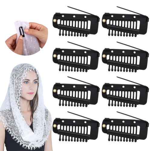 30 τεμάχια Chunni Clips, Περούκες με κλιπς, χτένα και extensions μαλλιών 1