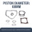 Joint de segment de piston 68 mm, joint d'étanchéité, kit de réfection pour piston 4
