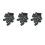10 Pcs Movable 7mm Inner Diameter Black Ferrite Core Ring Cable Clip 1