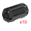 10 Pcs Movable 7mm Inner Diameter Black Ferrite Core Ring Cable Clip 3
