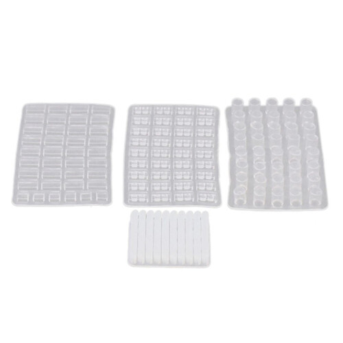 4 Pack Simulation Brick Molds DIY Kit for Sand Table Landscape