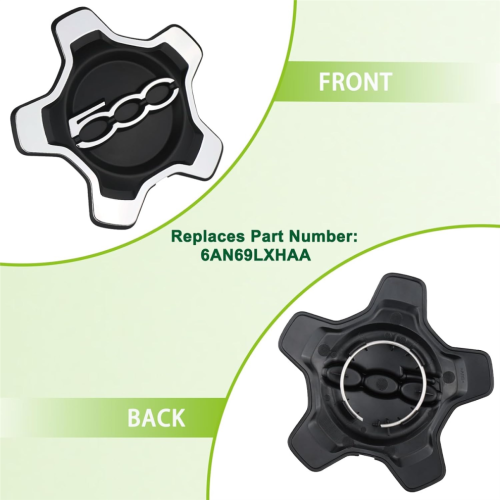 Cache-moyeu de roue pour BMW 500X (2016-2022), référence 6AN68LXHAA, argent 1