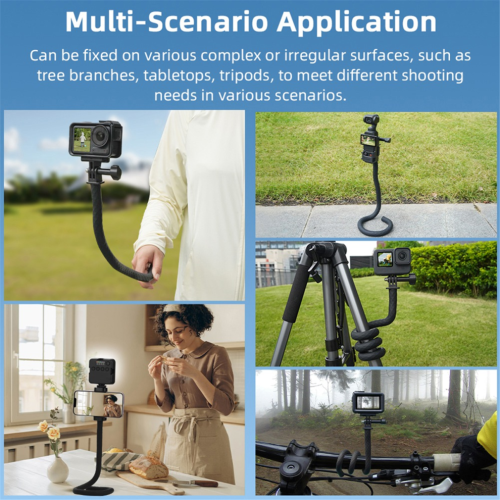 Supporto flessibile con clip per Action3/4/5Pro per GO3S/X4 1