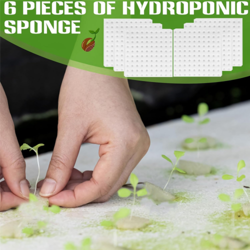 600 Pcs Sponge Squares for Hydroponics, Hydroponic Sponge 1