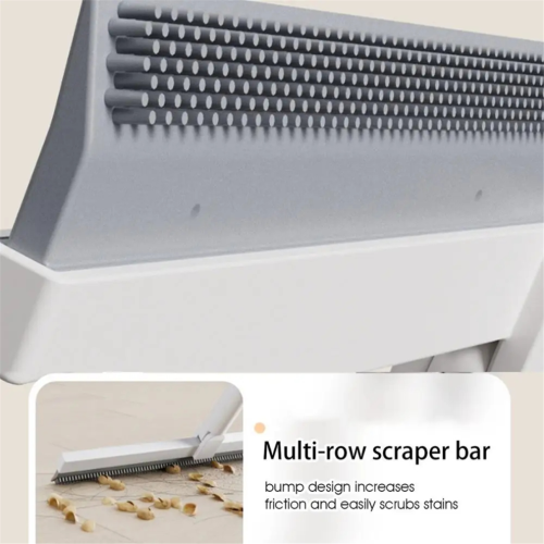 Floor Squeegee Scrubber Sweeping Tool with 180 Degree Rotating Head 2