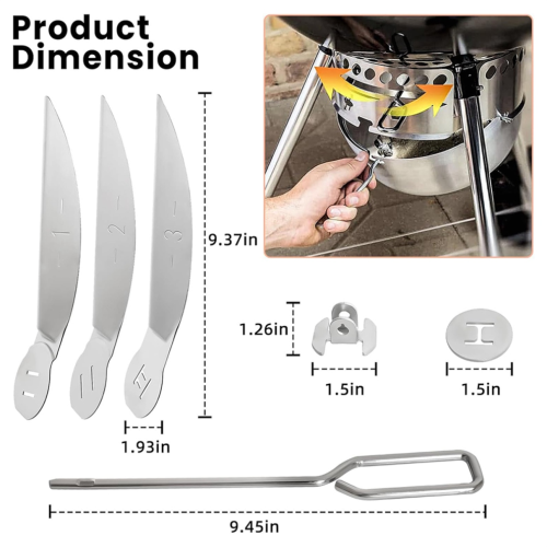 18-1/2 Inch Grill One-Touch Cleaning System Kit for Kettle 2