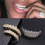 10/10 Iced Out Stone Teeth Tooth Caps Silver 3