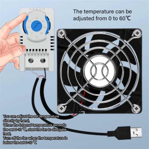 USB-kast met 80 mm ventilator, stil koelsysteem 2