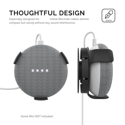 Support de fixation noir pour enceinte intérieure Alexa Echo Dot 3e génération 2