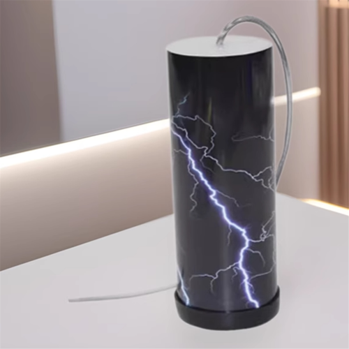 Orff Thunder Tube Sound Effects Spring Drum Shaker Παιχνίδι για Παιδιά Μαύρο 1