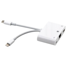 Adaptador de red Ethernet RJ45, con puerto de carga y puerto USB,