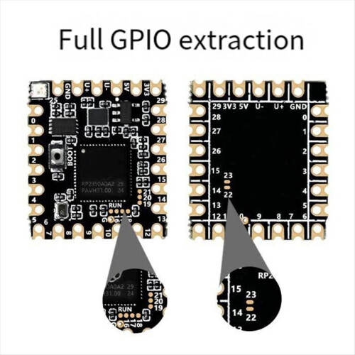 RP2350-Core-A για πλακέτα ανάπτυξης οπών σφραγίδας Raspberry Pi Pico 2 2