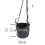 Justerbar elastisk höfoderpåse för hästar - svart L-28x27,5cm 3