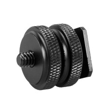 1/4 Inch Hot Shoe Base Conversion Screw Double Layer Metal Screw Stabilization Photography Flashing Accessories for SLR Cameras
