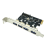 Κάρτα επέκτασης USB 3.0 PCI-E 4 θυρών PCI Express PCIe Διανομέας USB 3.0 1
