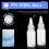 20 st airbrushfärgflaskor burkar 1oz/30ml plastfärgbehållare 4